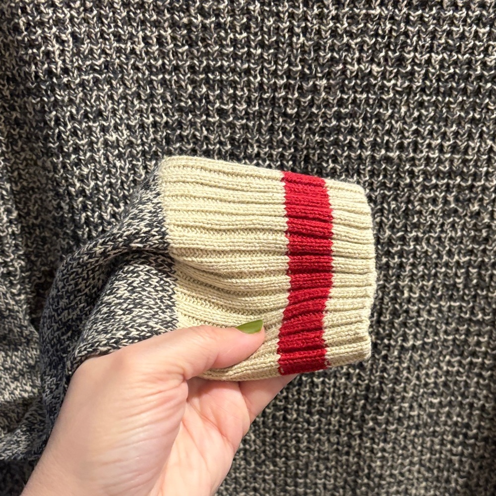 Roots Gray and Red Crewneck Sweater - Picture 3 of 7